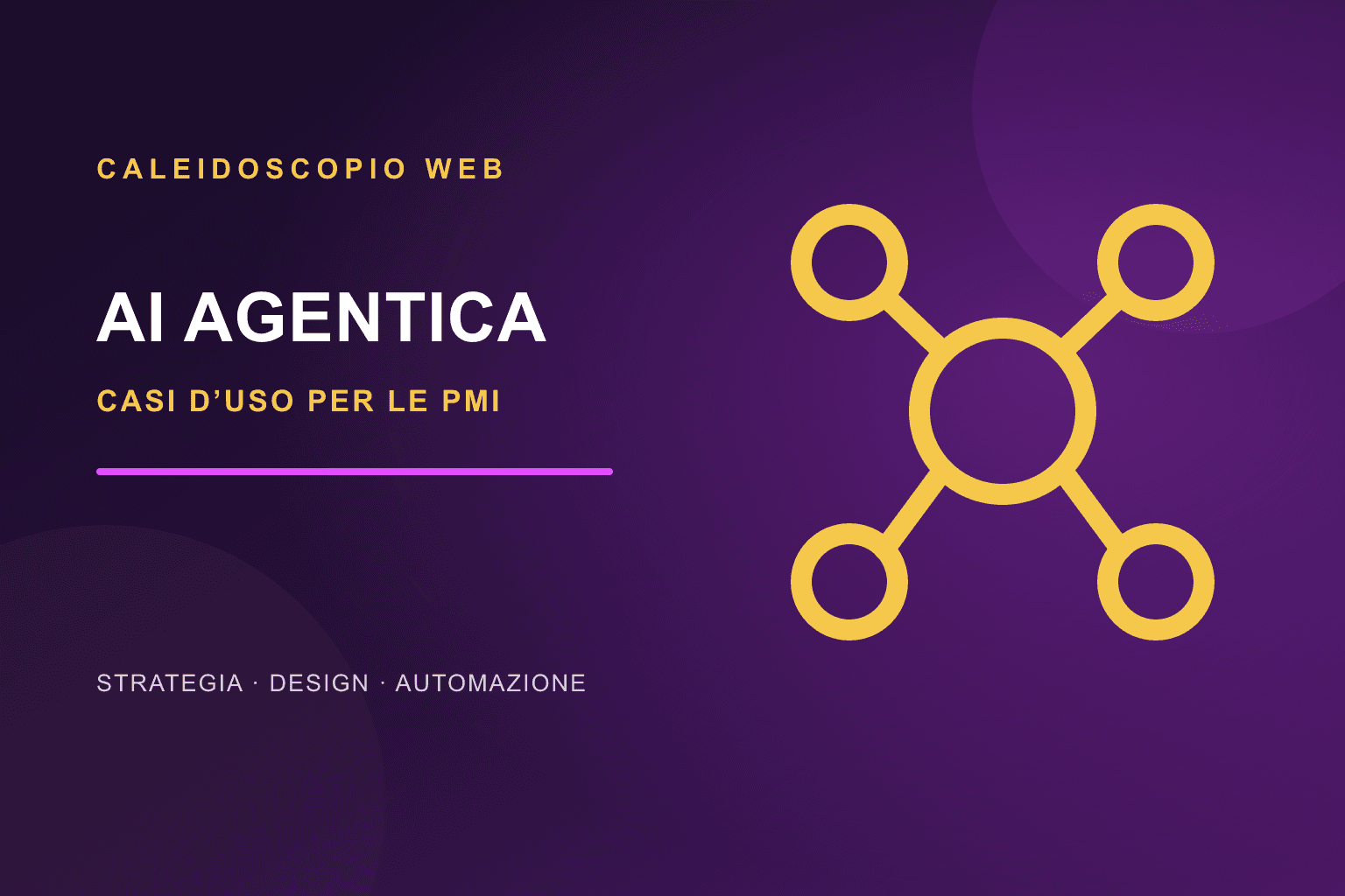 AI agentica per le PMI: casi d'uso, limiti e un metodo per iniziare