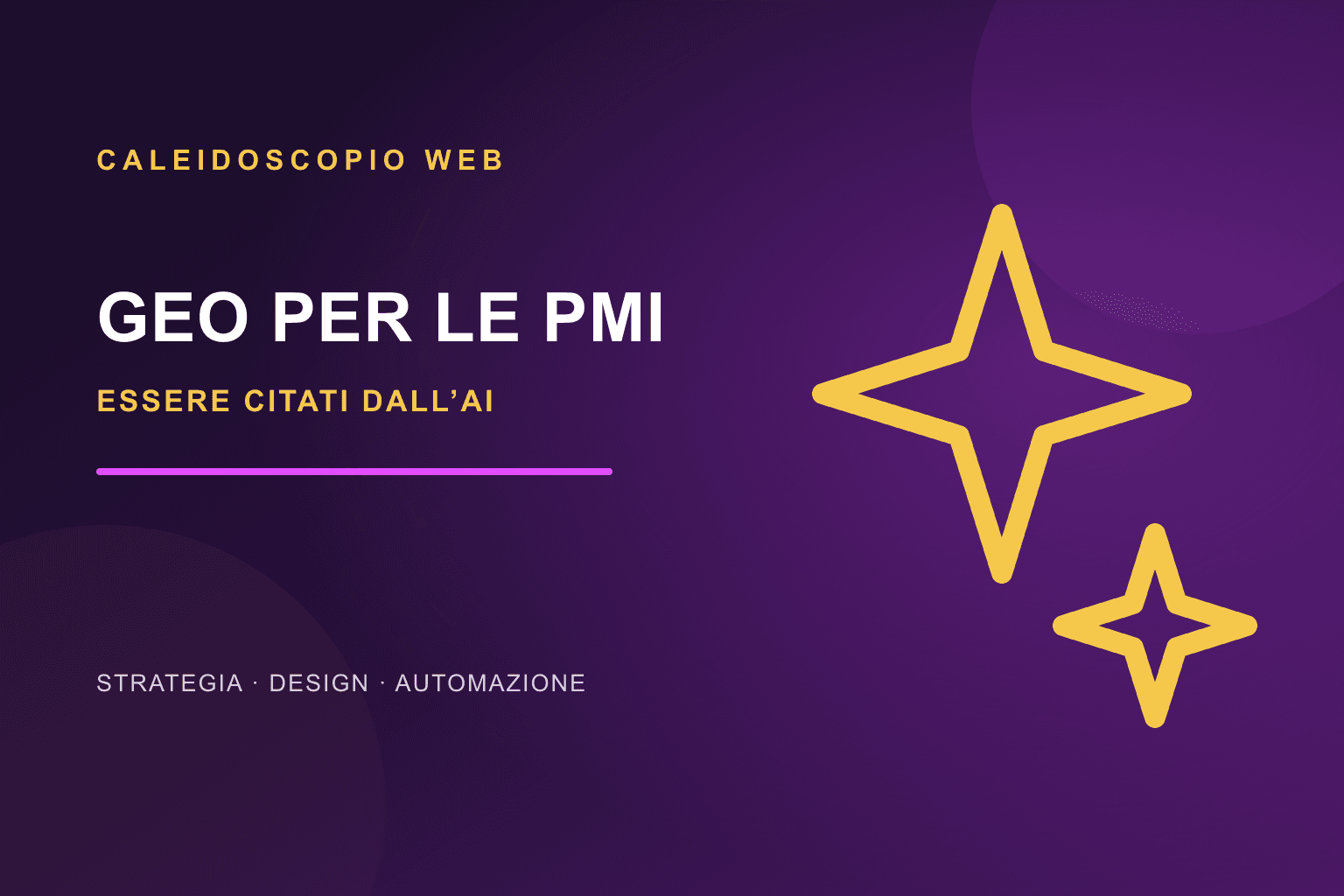 GEO per le PMI: come rendere il sito utile ai motori di risposta AI