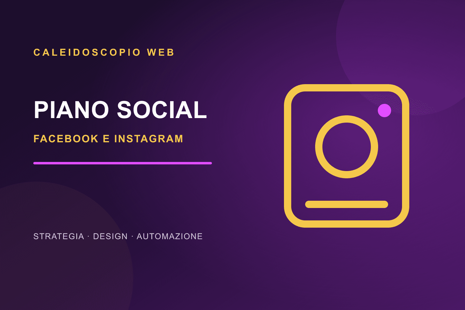 Piano editoriale social per PMI: un metodo sostenibile per Facebook e Instagram